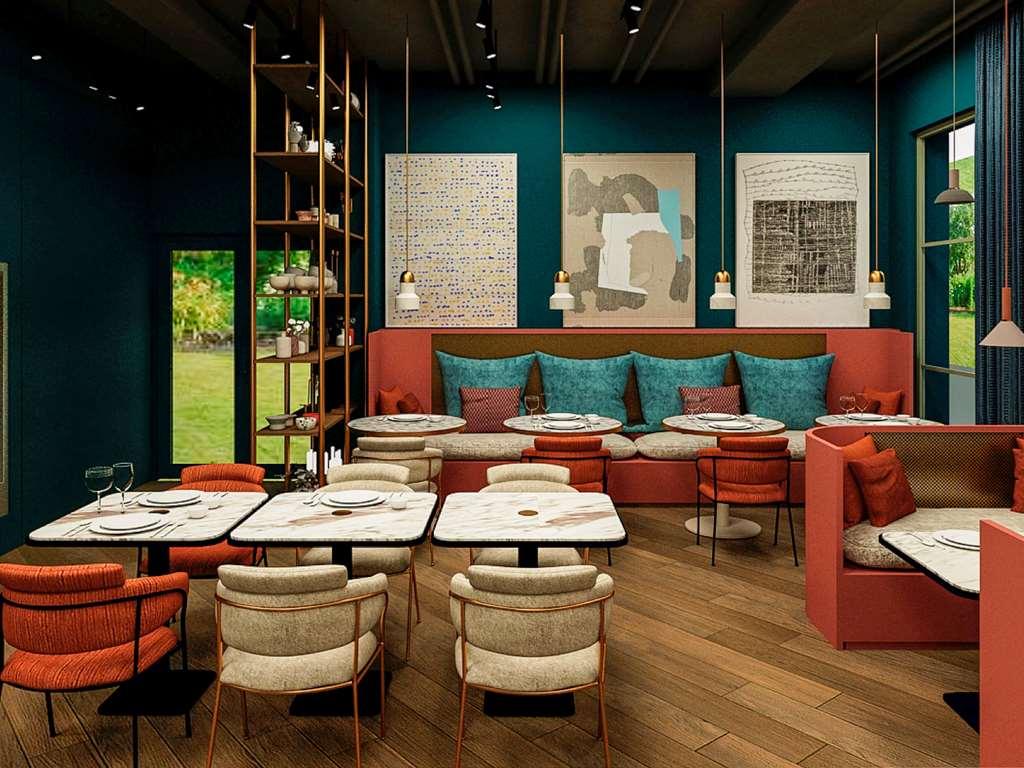 Mercure Hotel 勒图凯－巴黎普拉日 餐厅 照片